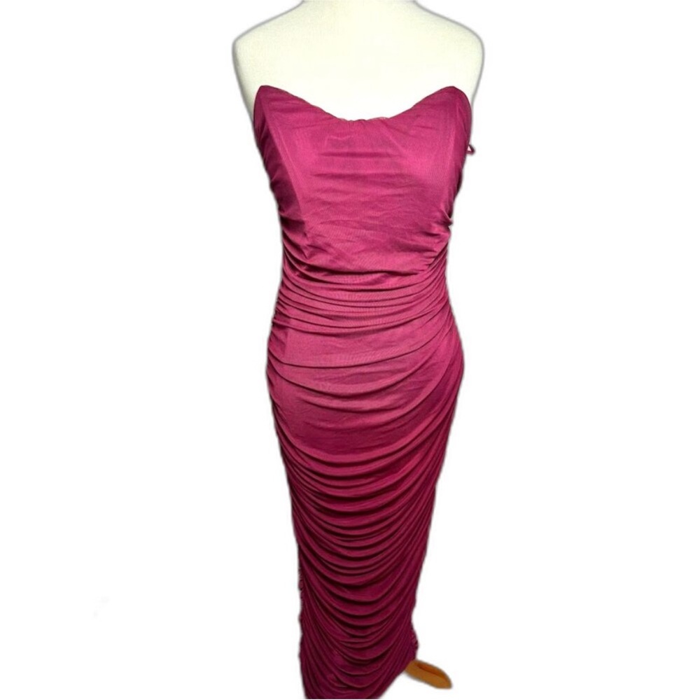 Mable Ruched Strapless Dress